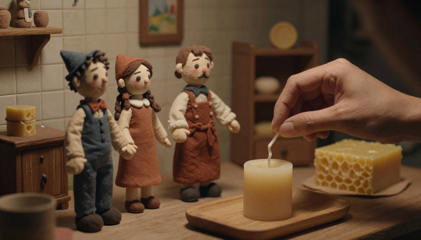 Handcrafted candle making process at Skryxellzomralex