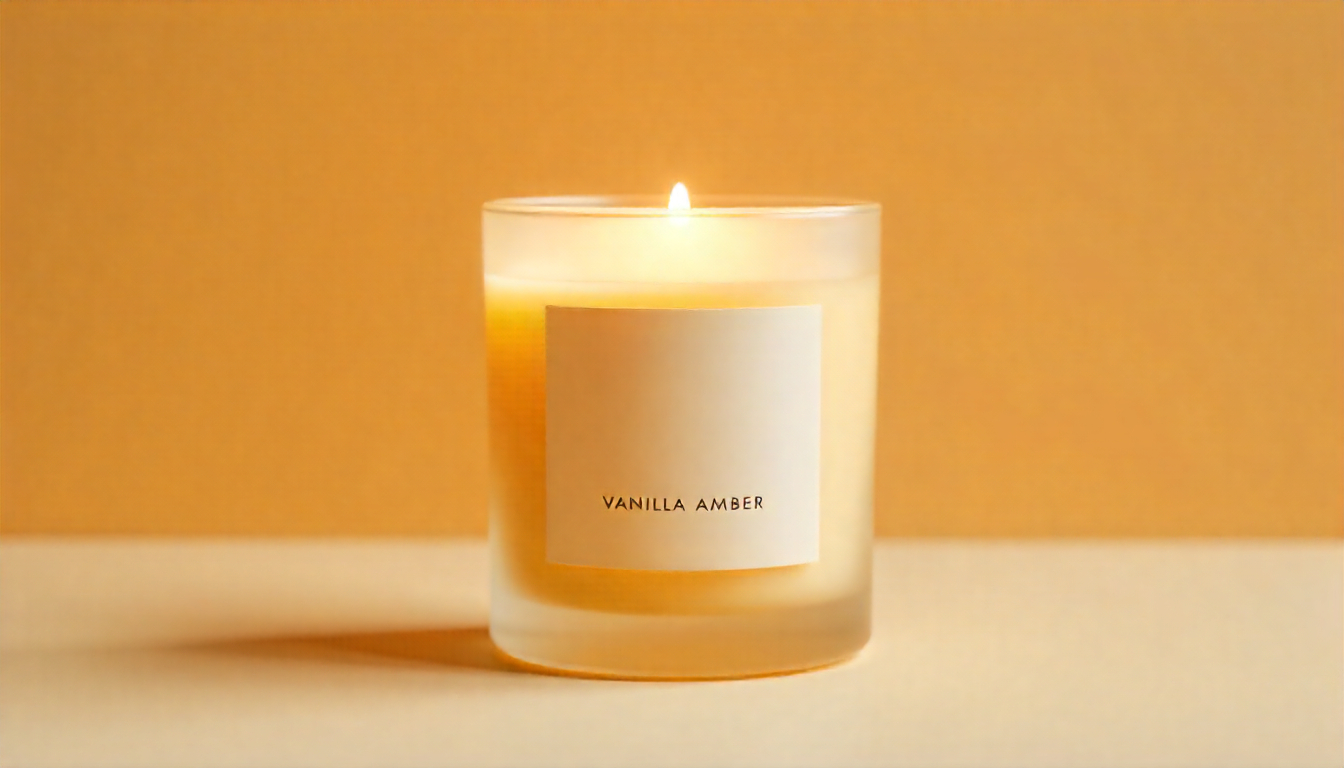 Skryxellzomralex Vanilla Amber scented candle